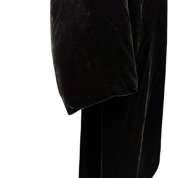 Womens, Donna Karan Black Velvet Coat.  Size: S,  Color:  Black - Picture 4 of 6